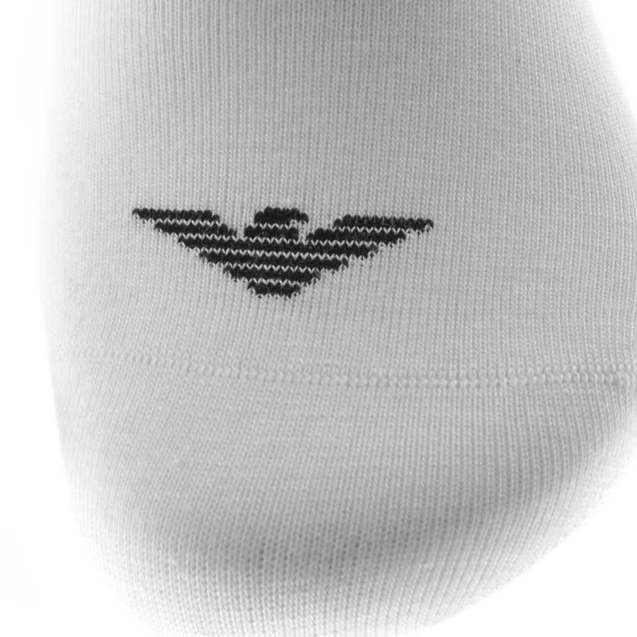 Alternative Image for ProductEmporio Armani 2 Pack Invisible Socks White3